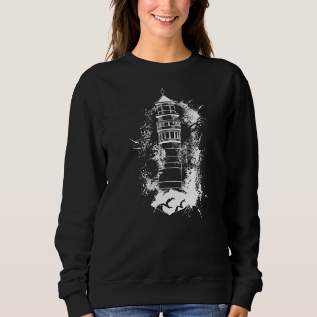Sudadera Faro Náutico Costa Agua Mar Mist Ocean Li (Anverso)