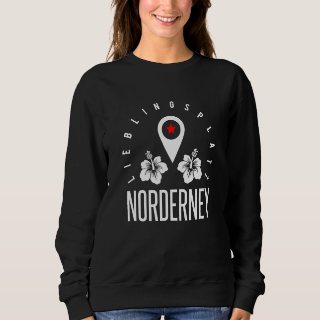 Sudadera Faro Norderney North Frisian Island Beach (Anverso)