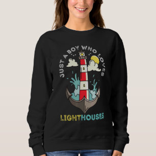 Sudadera Faro Sólo Un Niño Que Ama El Ancla De Faros