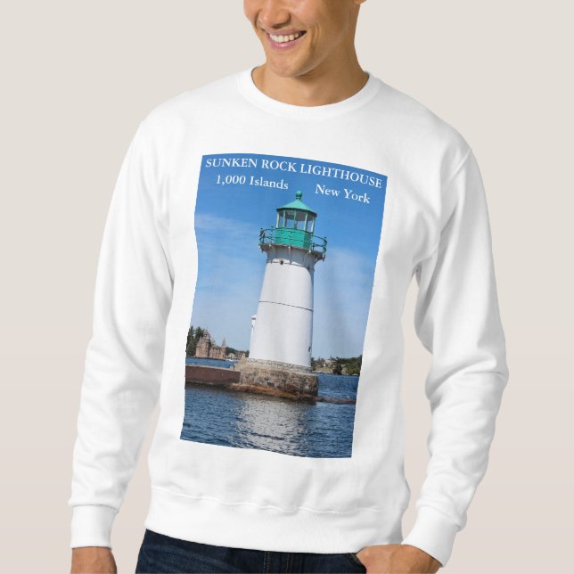 Sudadera Faro Sunken Rock, Nueva York (Anverso)