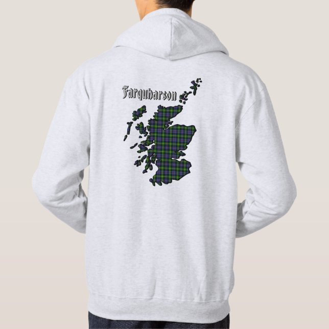 Sudadera Farquharson Clan Badge & Tartan w/Motto (Reverso)