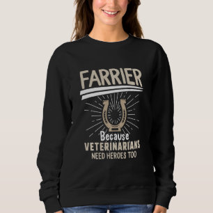 Sudadera Farrier Dad Fathers Day Veterinarios Hero Horse H
