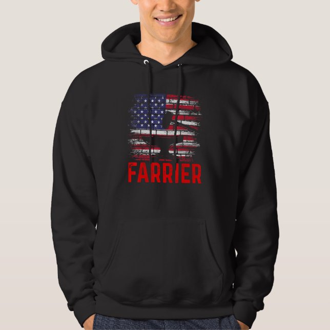Sudadera Farrier Horseshoe Hoof Trimming Equine Shoeing 66 (Anverso)