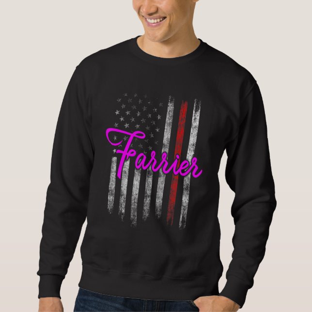 Sudadera Farrier Horseshoe Hoof Trimming Equine Shoeing 83 (Anverso)