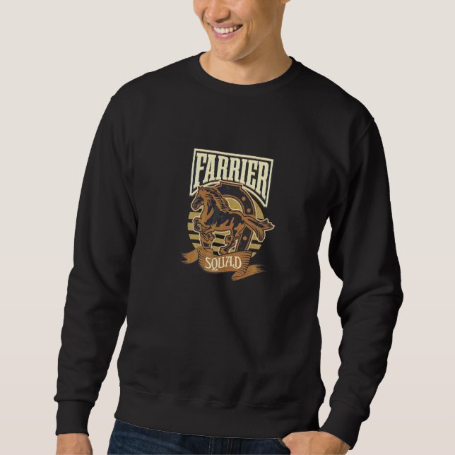 Sudadera Farrier Squad Shoeing Horses Funny Horse Hoof (Anverso)
