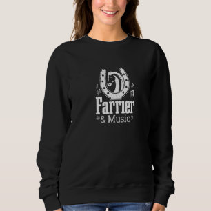 Sudadera Farrier Y Music Notes: Músico Disparando Caballos