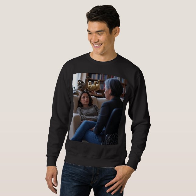 Sudadera Fascination With Ducks men black sweatshirt (Anverso completo)