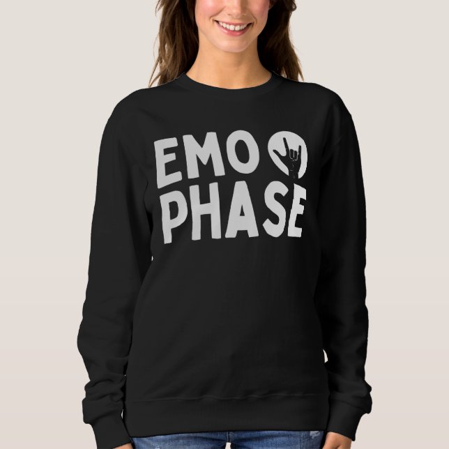 Sudadera Fase Emo Nunca Fue una Fase Es un Estilo de Vida,  (Anverso)