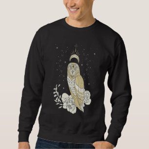 Sudadera Fases de la Luna de Búho Noche Estética de Bruja