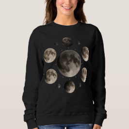 Sudadera Fases Lunares Celestiales Mandala Arte de Astronom
