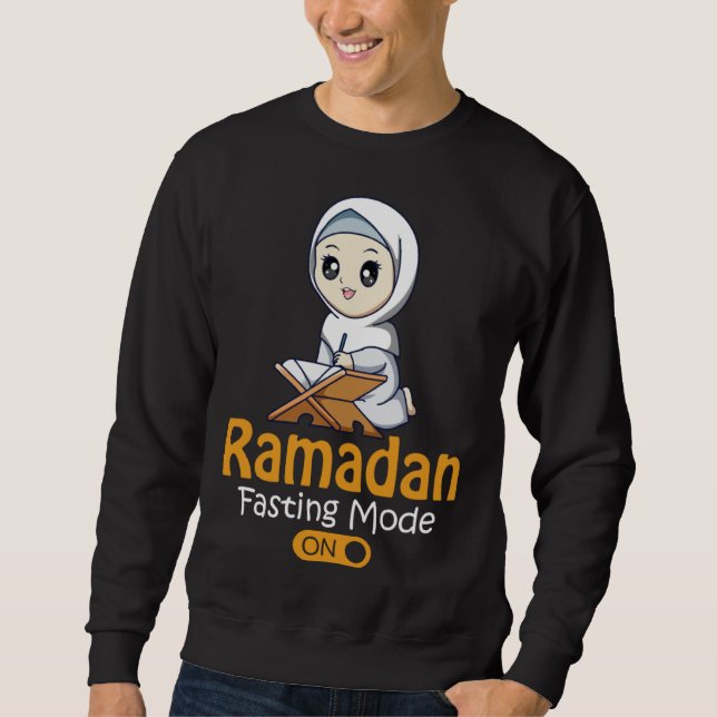 Sudadera Fasting Mode Ramadan On  Cool Islamic fasting  Ide (Anverso)
