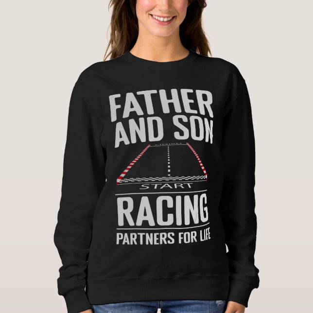 Sudadera Father and Son Racing Partners for Life Drag Racin (Anverso)