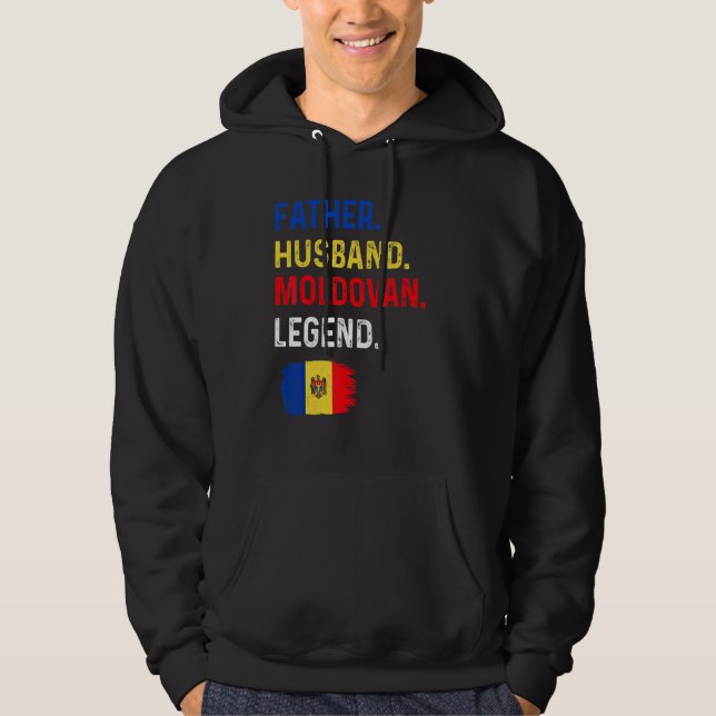 Sudadera Father Husband Moldovan Legend Proud Dad Moldova F (Anverso)