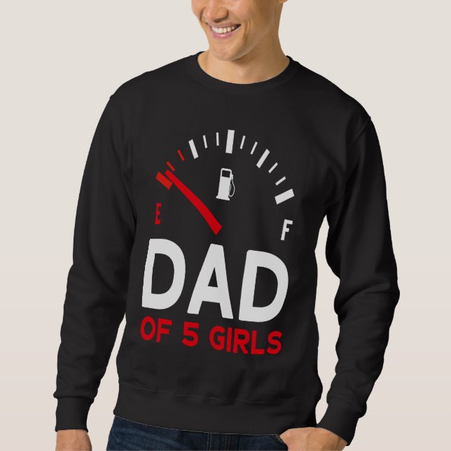 Sudadera Father of 5 Girls Father's Day Dad (Anverso)
