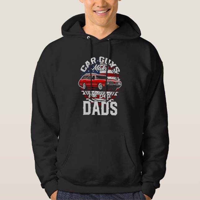 Sudadera Father s Day Classic American Custom Car Station W (Anverso)