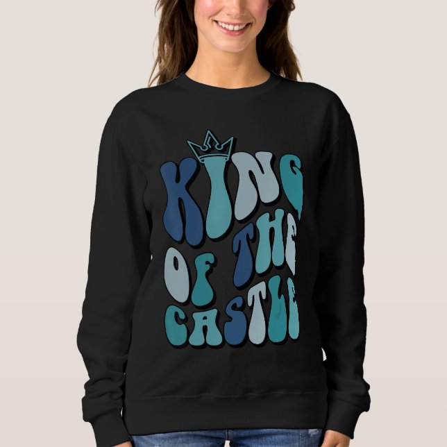 Sudadera Father s day  quote King of the castle dad best fa (Anverso)