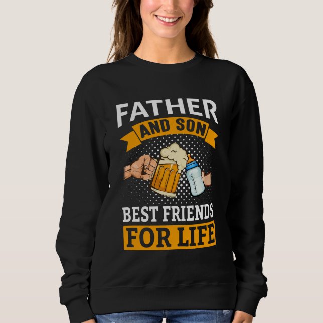 Sudadera Father & Son Best Friends For Life  Drinking Milk  (Anverso)