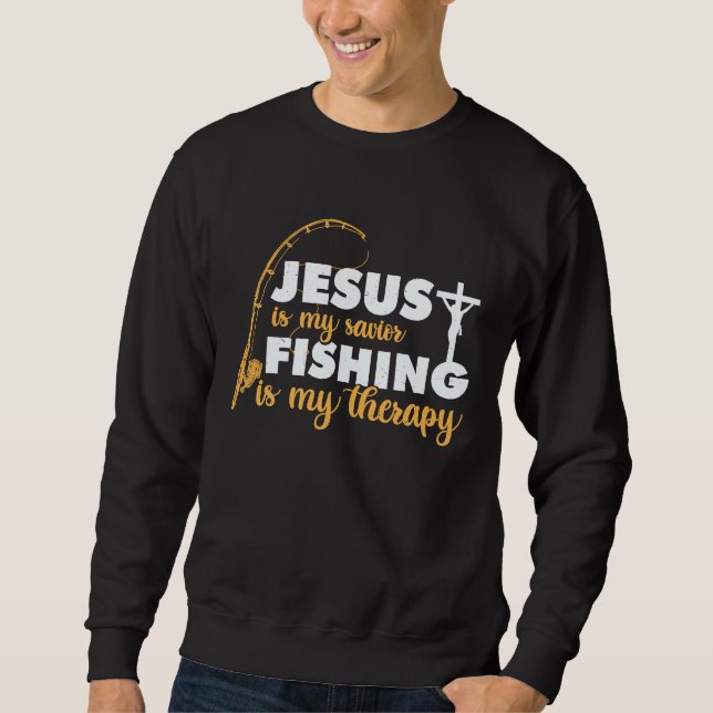 Sudadera Father's Day Fishing Jesus is My Savior (Anverso)