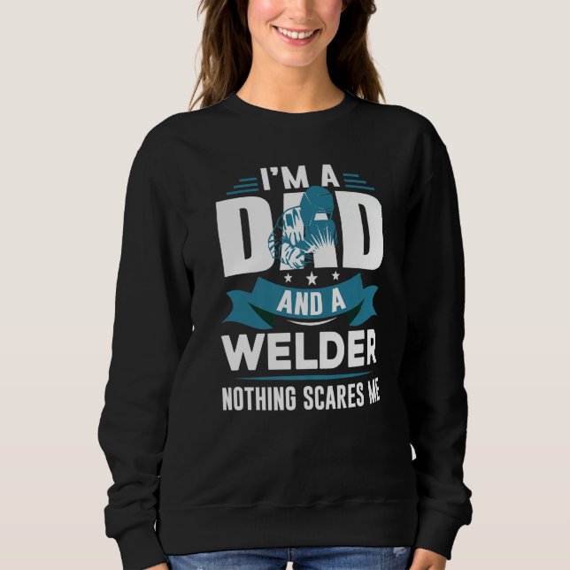 Sudadera Father's Day  USA Patriotic Welder Dad (Anverso)