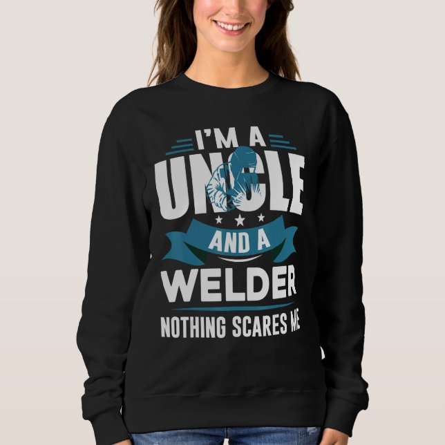 Sudadera Father's Day  USA Patriotic Welder Uncle (Anverso)