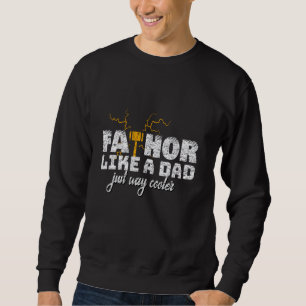 Sudadera Fathor Like Dad Cooler Hammer Lightning Father Myt
