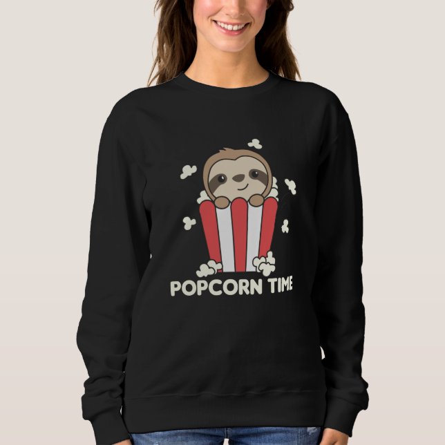 Sudadera Fault Popcorn Time Funny Animals In Essen (Anverso)