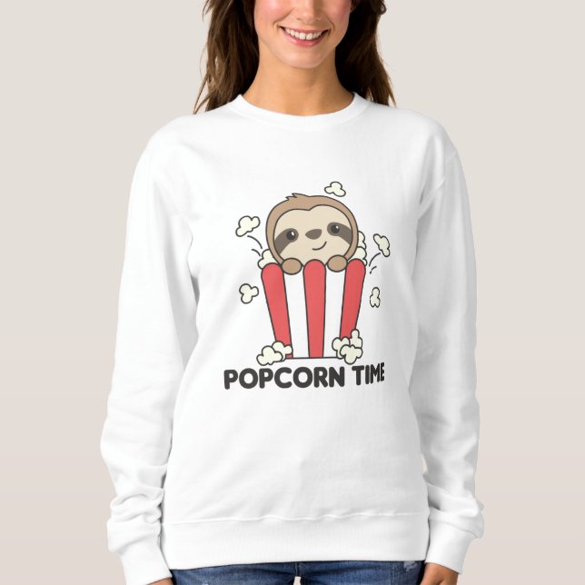 Sudadera Fault Popcorn Time Funny Animals In Essen (Anverso)