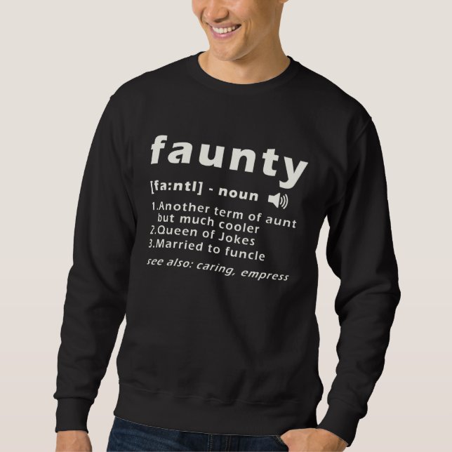 Sudadera Faunty Fun Aunt (Anverso)