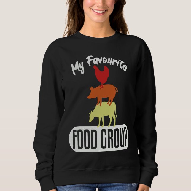 Sudadera Favourite Food Group Meat Beef Butchers (Anverso)