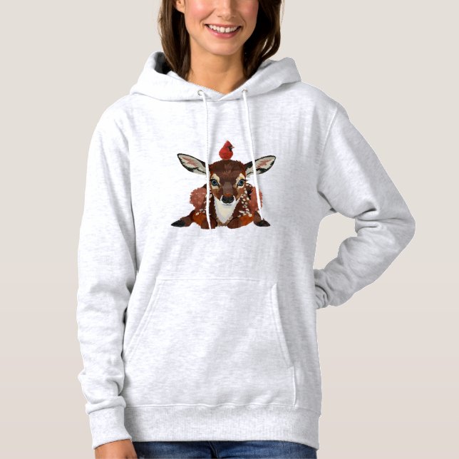 SUDADERA FAWN AND CARDINAL (Anverso)