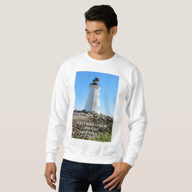 Sudadera Fayerweather Island Lighthouse, Connecticut (Anverso completo)