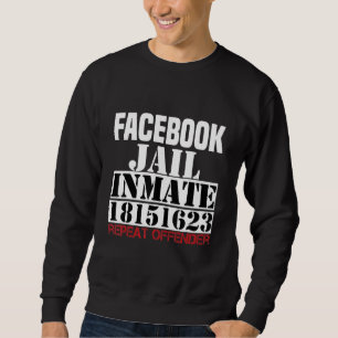 Sudadera Fb Red Social Cárcel Repite El Delincuente 1815162