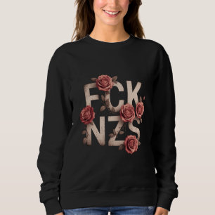 Sudadera FCK NZS Floral Contra Derecha No Nazis Lgbtq+