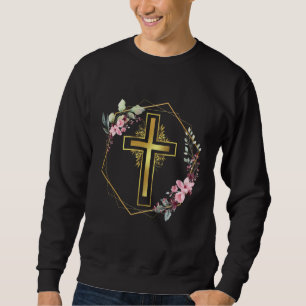 Sudadera Fe católica Jesús Religión católica cruz en f