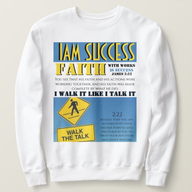 SUDADERA FE CON OBRAS (Anverso del diseño)