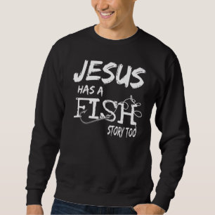 Sudadera Fe Cristiana En Jesucristo Pescador Con