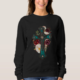 Sudadera Fe Cristiana Y Cruce La Rod De Vaquera Jesucristo