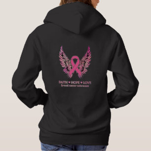 Sudadera Fe del Cáncer de Mama Esperanza Alas de Fe