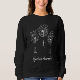 Sudadera Fe Esperanza Amor Conciencia de Dislexia