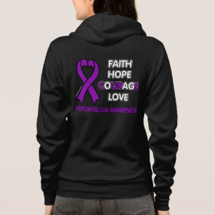 Sudadera Fe Esperanza Coraje El Amor... Fibro
