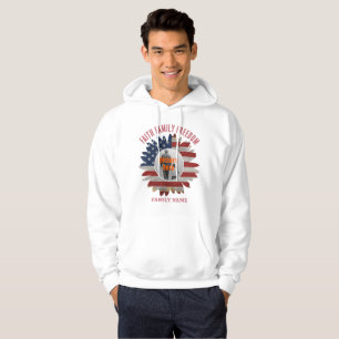 SUDADERA FE FAMILIA LIBERTAD 4 DE JULIO EE. UU. PERSONALIZA