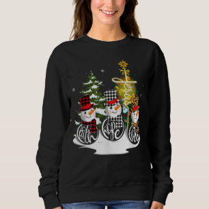 Sudadera Fe Hope Love Snowman Jesus Xmas Tree Christian