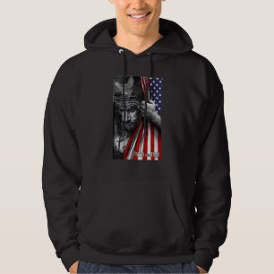 Sudadera Fe por miedo Dios Jesús Bandera Cristiana
