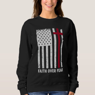 Sudadera Fe Por Tus Miedos Cristiana Cruz Estadounidense