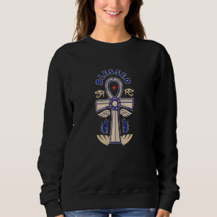 Sudadera Fe religiosa cristiana Jesucristo cruza los bendit