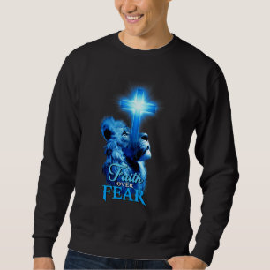 Sudadera Fe sobre miedo Biblia Escritura Cita a Christian L
