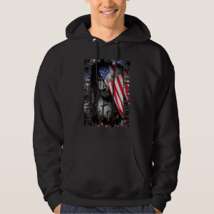 Sudadera Fe sobre Miedo, Jesús Bandera Americana Patriota C