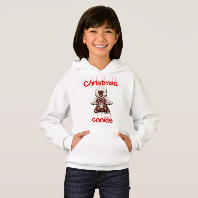 Sudadera fea de broma de galleta de Navidad para n (Anverso completo)