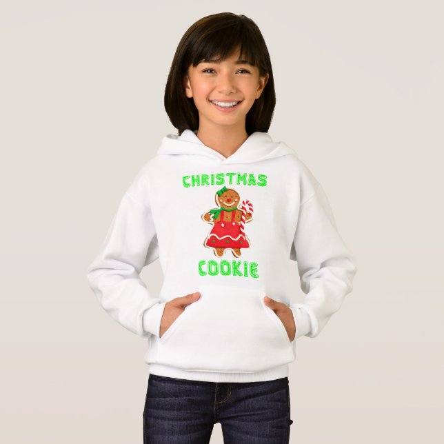Sudadera fea de broma de galleta de Navidad para n (Anverso completo)