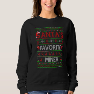 Sudadera Fea Navidad alumbrando Santa Claus, la navidad de